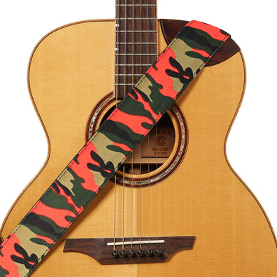 AMUMU Guitar Strap Orange Camouflage -DN05P-OR